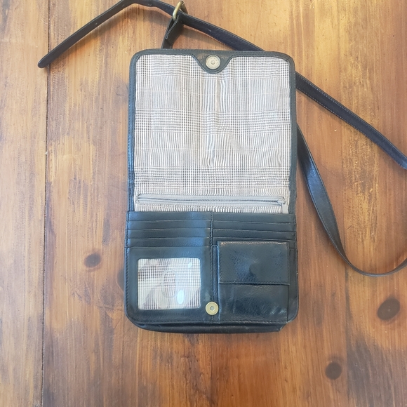 Hobo black leather crossbody bag - Picture 5 of 14